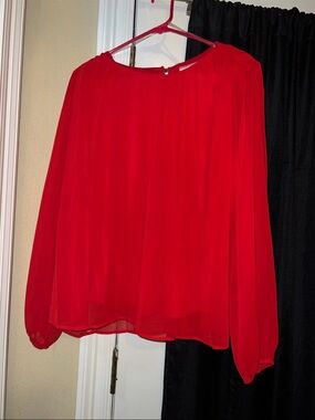 Red Andree Blouse